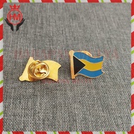 Bahama Flag Pin Bahama Flag Pin Bahama Country Flag Pin Brass Material - HM