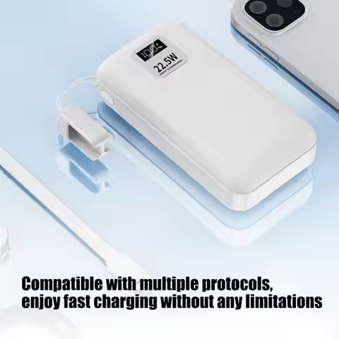 22.5w Power Bank Battery Case 21700 Battery DIY Housing Empty Powerbank Shell for 2pcs 21700 Batteri