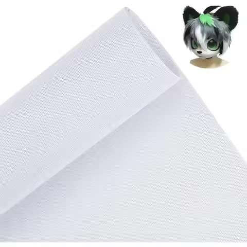 1 pc Custom Fursuit Eye Mesh 39x11.8inch White PVC Net 0.45mm Thick Waterproof Printable Mesh for Fu