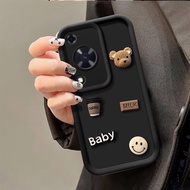 Casing For Huawei NOVA Y72 phone case Simple 3D coffee bear aesthetic Silicone TPU Soft Shell New de