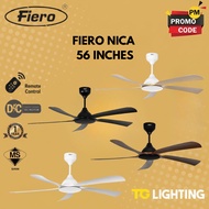 Fiero NICA 56" /40" Premium DC motor Ceiling fan Remote Control Ceiling fan / Kipas siling Premium