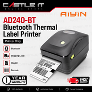 AiYin AD240-BT Bluetooth Thermal Label Printer Shipping Waybill Barcode Printer