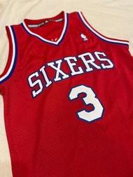 NBA 復古 球衣 艾佛森 Allen Iverson  THE ANSWER 綽號 球衣 費城 76人 Adidas  S號  #yesterday