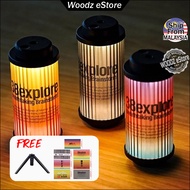 [Woodz] 38 Explore Camping Light Rechargeable Lampu Camping Portable Warm White Light Mini LED Lante