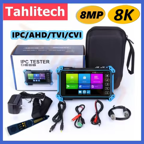 5.4" CCTV Tester Monitor Analog Camera Tester 8K IP Camera Tester IPC-5200C Plus PTZ VGA HDMI Input 