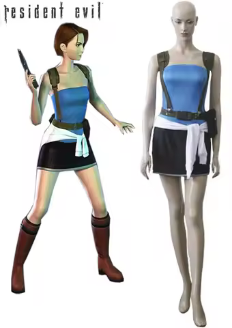 Jill Valentine Cosplay Costume Custom Made Full Set for Girls Halloween Party Cosplay