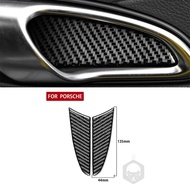For Porsche 718 982 Cayman Boxster T S GTS GT4 Spyder RS 2016-2022 Car Interior Doors Bowl Carbon Fi