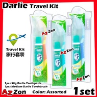 Darlie Travel Kit Set Toothbrush Toothpaste Travel Plane Approve Travel Set  100% Darlie Product  -T