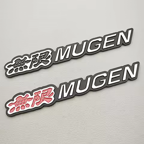 3D Metal Mugen Logo Car Sticker Emblem Badge For Honda Civic Accord 7 Type R FN2 FK8 Fit Jazz RS CRX