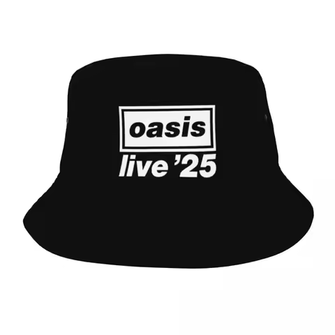 O-Oasis Live 25 Tour Bucket Hats Hot Summer Headwear Accessories Rock Band Fishing Fisherman Cap for