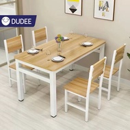 DUDEE โต๊ะท๊อปไม้ โต๊ะรับประทานอาหาร DD100A เก้าอี้ One