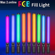 Handheld 3200-5600K RGB Lighting Stick USB Rechargeable Light With Stand For Party , Dance , Photogr