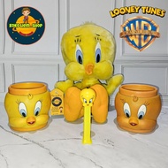 Vintage Figure TWEETY Doll || Vintage Mug Display TWEETY || PEZ Figure TWEETY ( WARNER BROS LOONEY T