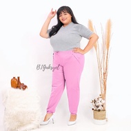 [BIGaksyel] Jogger Pants<MILKY PINK> : 5XL, 4XL, 3XL, 2XL, XL, STD / Long jogger Pants, work Pants, 