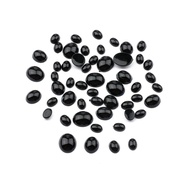 5-12mm 500pcs Oval Flat Black Eyes Plastic Eyes Eyes for Dolls Making Doll Toys Teddy Bear Eyes Doll