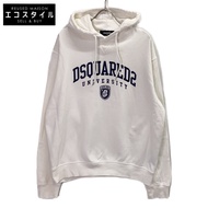 เสื้อแจ็คเก็ตปาร์ก้า Dsquared รุ่น 23 Years Old S74GU0744 สีขาว โลโก้ ไซส์ XL [มือสอง]
