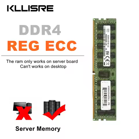 Kllisre Memória DDR4 8GB 16GB 4GB 64GB server memory 2400 2133MHz ECC REG PC4-2133P 2400T ram