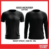 Tshirt Kosong Kain Jersey Microfiber/Kain Cotton Lengan Panjang/Lengan Pendek