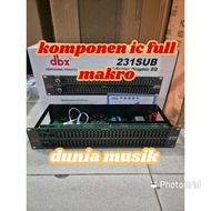 EQUALIZER DBX231SUB DBX 231 SUB DBX 231SUB FULL MACRO IC COMPONENTS