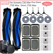 For Ecovacs Deebot T50 Max / T50 Max Pro Omni / T50 Max Omni Sweeping Vacuum Cleaner Main Brush Hepa
