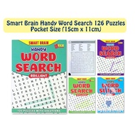 [BUNNY] Edukid: Smart Brain Handy Word Search 126 Puzzles 【Pocket Size 15cm x 11cm】 with Solutions