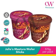 Julie's Mastura Wafer Sticks 370g Julies Chocolate Strawberry Flavoured Wafer Stick Julie