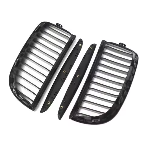 Gloss Black Car Front Kidney Single Slat Grill Grille Racing Grills For BMW 3 Series E90 E91 Pre-Fac