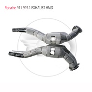 HMD Exhaust Manifold Downpipe for Porsche 911 997.1 Car Accessories With Catalytic Converter Header 