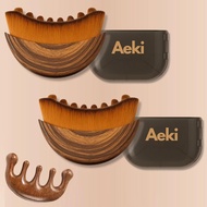 Berus Muka Kontur Limfatik Aeki - Mengangkat & Mengukir Kelihatan Serta-merta, Berus Muka Aeki denga