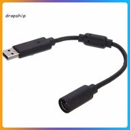 DRO_ USB Breakaway Extension Cable Cord Adapter for Xbox 360 Wired Gamepad Controller