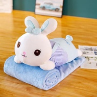 Fhome long blue rabbit bedding set