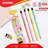 PARKO Pencil 2B (12PCS/SET) Wooden Pencil/ Glam Pastel Pencil/ Writing Pencil/