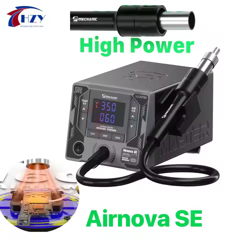 MECHANIC Airnova SE Intelligent Hot Air Gun Rework Station1000W High Power High Frequency 100-500℃ f