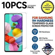 10Pcs Tempered Glass For SAMSUNG Series 9H Hardness Screen Protector Reseller Bundle