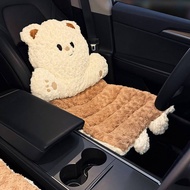Cute Car Cushion Winter Maillard Plush Cute Thickened Seat Seat Cushion Soft Lumbar Support Pillow I