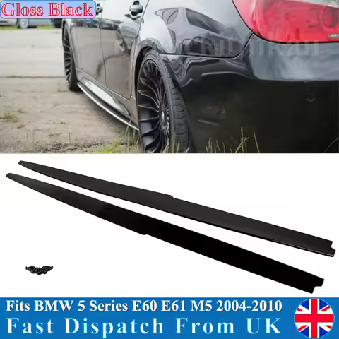 Magickit for 2004-2010 BMW 5 Series E60 E61 M5 Side Bumper Splitter Lip Side Skirts Extension Bodyki
