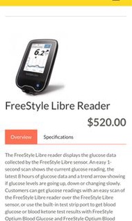 FreeStyle Libre Reader, brand new 全新