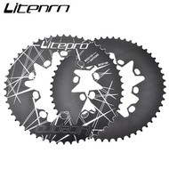 Litepro Double Oval Disc Chainring 130/110 BCD Road Folding Bicycle Aluminum alloy Chainwheel