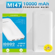 แบตสำรอง Maimi รุ่น Mi47 Power Bank ความจุ 10000mAh  MicroUSB Type-C มี 2 ช่องชาร์จ พาวเวอร์แบงค์ สี