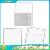 In stock-200Pcs Single Pocket Coin Sleeves Holders Clear PVC Coin Protectors Individual Plastic Coin