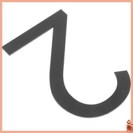 📦 Black Acrylic 3D Nombor Alamat Rumah Pelekat Mudah Pasang Hiasan Rumah untuk Bilik Pejabat Saiz 4 