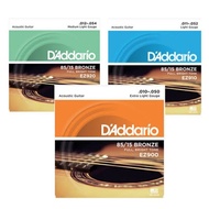 D'ADDARIO EZ SERIES - 85/15 BRONZE ACOUSTIC GUITAR STRINGS OCTAVE EZ890 EZ900 EZ910