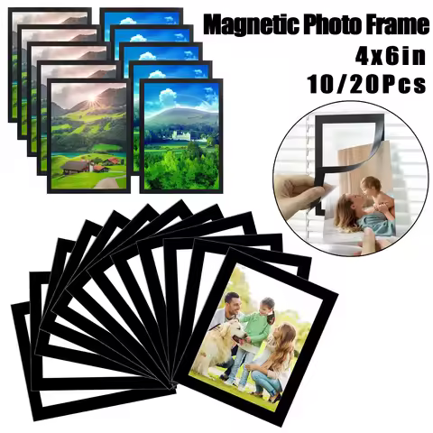 4x6 Inch Magnetic Picture Frames Magnets Photo Frame Rectangle Poster Painting Frame for Refrigerato