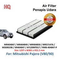 Mitsubishi Pajero (V80/90) Air filter Pajero Classic Montero III Shogun IV Penapis Udara Leppon MR40