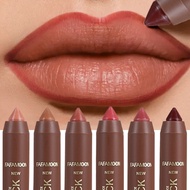 Dorisna 6สีกำมะหยี่ดินสอเขียนขอบปากเคลือบลิปสติก Crayon กันน้ำที่เขียนขอบปากเครื่องสำอาง Contouring 