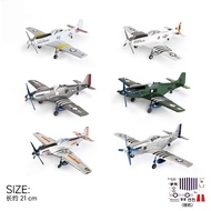 4D Mustang P-51 Fighter Plane Assembly Model World War 2 เรียบเรียงโมเดลเครื่องบินรบ Mustang P-51 วั
