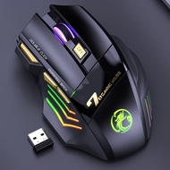 Factory directly iMICE GW-X7 7-button Silent Rechargeable Wireless Gaming Mouse with Colorful RGB Li