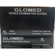 Glomed Nitrile Black Gloves
