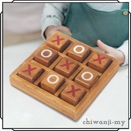 [ChiwanjifcMY] Wooden Board Games XO Fun Board Games for Families to Challenge Brain Games Kids and 