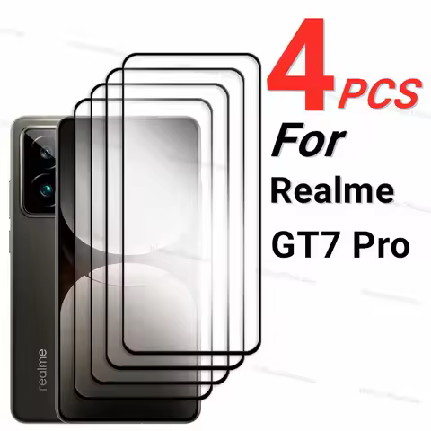 2/4PCS 3D Curved Edge Glass For Realme GT7 Pro Screen Protector Realme GT7 Pro 5G Tempered Glass Pho